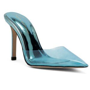 Good American Women's Cinder-F-cking-Rella High Heel Mules NEW size 7